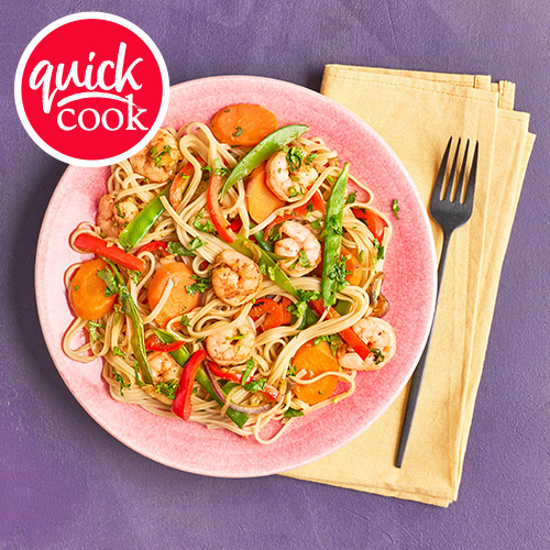 Slimming World Kitchen - week 5: nifty noodles with miso and ginger prawns
