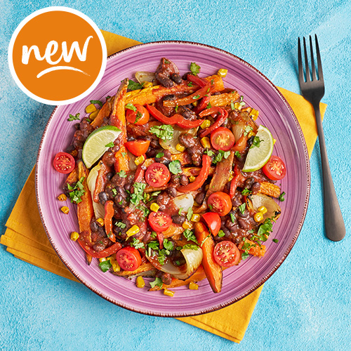 Slimming World Kitchen - week 6: piled-high peri peri beans on sweet potato fries