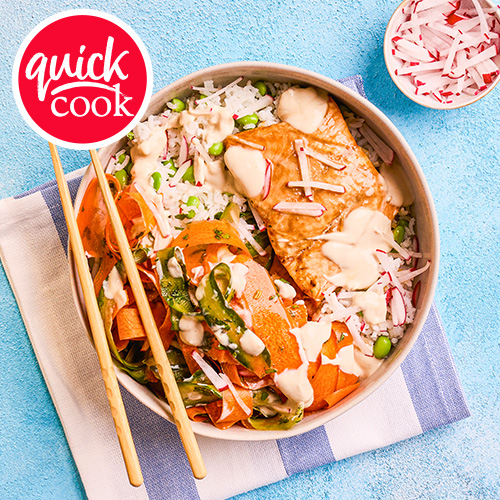 Slimming World Kitchen - week 6: zingy salmon poke bowl