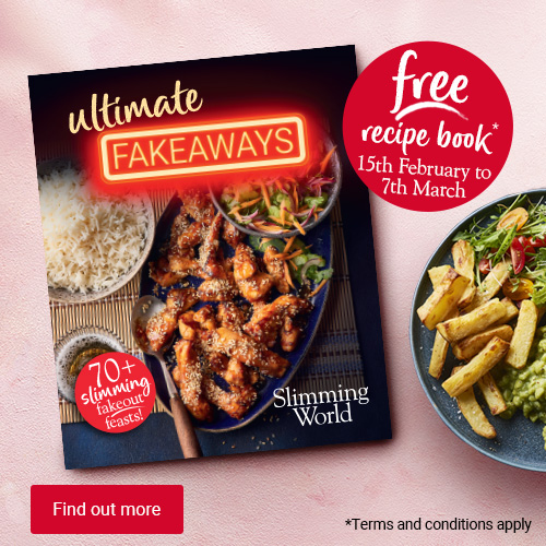 Slimming World's Ultimate Fakeaways cookbook - free recipe book worth £4.95/€7.95 - from 15th February to 7th March 2026 - terms and conditions apply - click here to find out more.