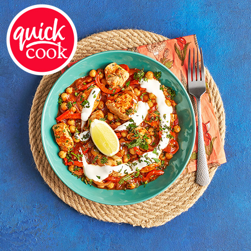 Slimming World Kitchen week 9: quickie harissa chicken and chickpeas