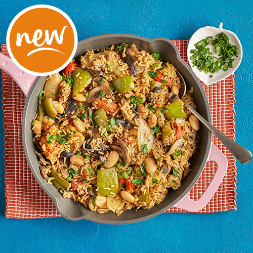 Slimming World Kitchen week 8: smoky mushroom and butter bean baked rice