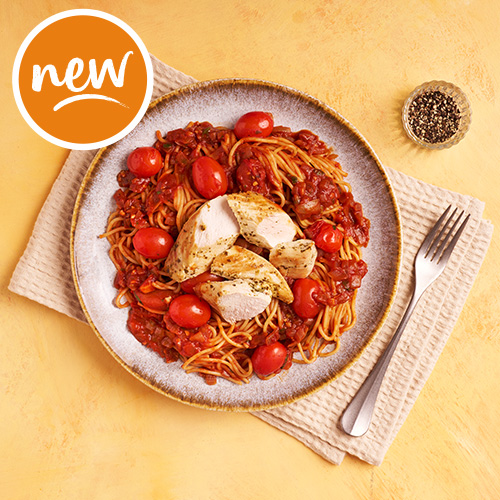 Slimming World Kitchen week 8: spaghetti pomodoro with lemon chicken