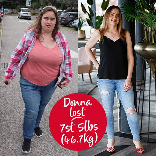 member Donna Ludlow lost 7st 5lbs (47.7kg)