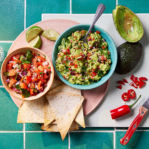 Guacamole With Salsa And Slimming World Wraps