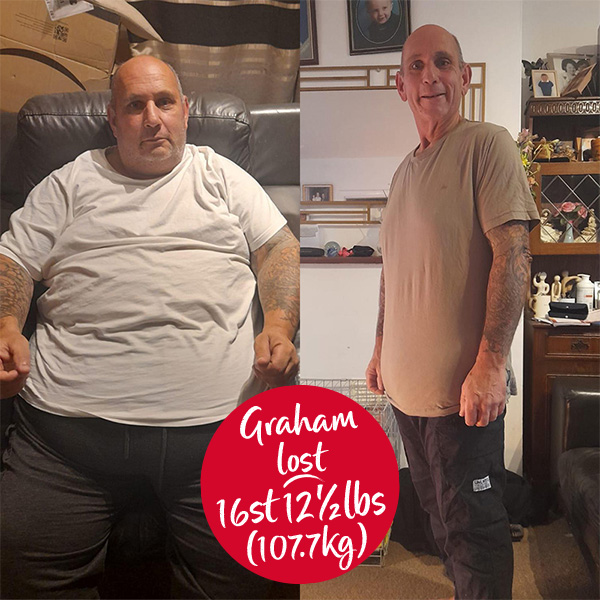 Member Graham Baalham lost 16st 12½lbs (107.7kg)