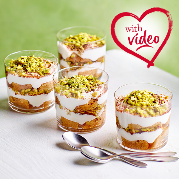 pistachio tiramisu pots - with video