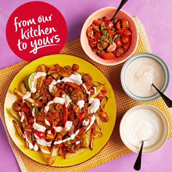 Slimming World Kitchen week 15: Beef nacho fries - header