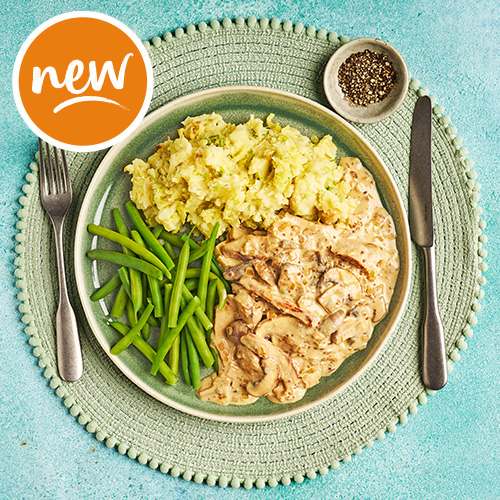 Slimming World Kitchen week 15: Mustardy pork and mushroom with calcannon