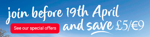 join before 19th April and save £5/€9. See our special offers.
