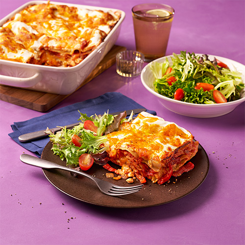 Chicken burrito lasagne