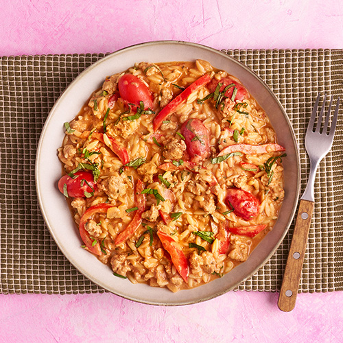 Slimming World Kitchen's pork and fennel orzo