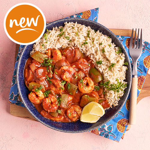 Slimming World Kitchen's saucy chipotle prawns and rice