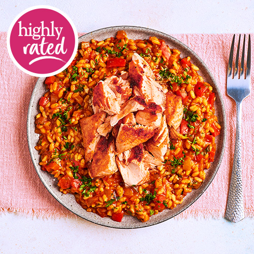 Slimming World Kitchen, week 22: sunny salmon and tomato risotto