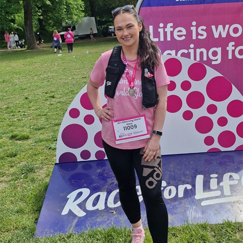 member Whitley Lloyd at Race for life