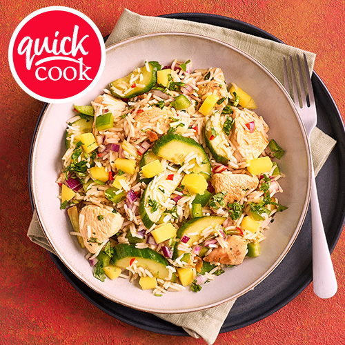 Slimming World Kitchen, week 31: speedy chicken and mango rice salad