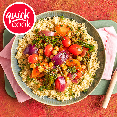 Slimming World Kitchen, week 31: super fast harissa chickpeas with couscous