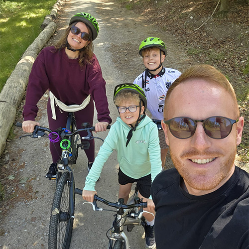 family bike ride