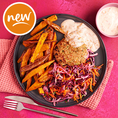 Slimming World Kitchen, week 36: Korean pork burgers with wedges and kimchi dressing