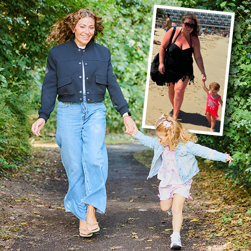 Slimming World member Lorraine Jervis with her daughter