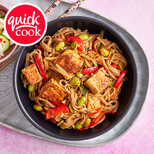 Slimming World Kitchen, week 38: fast track sticky tofu edamame and noodles
