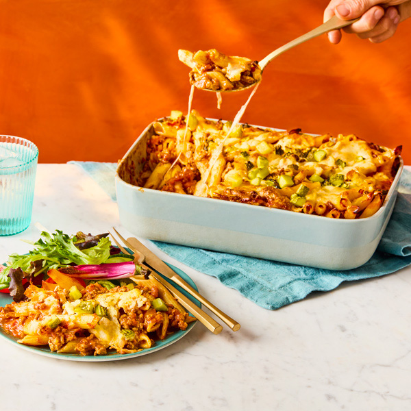 cheeseburger pasta bake
