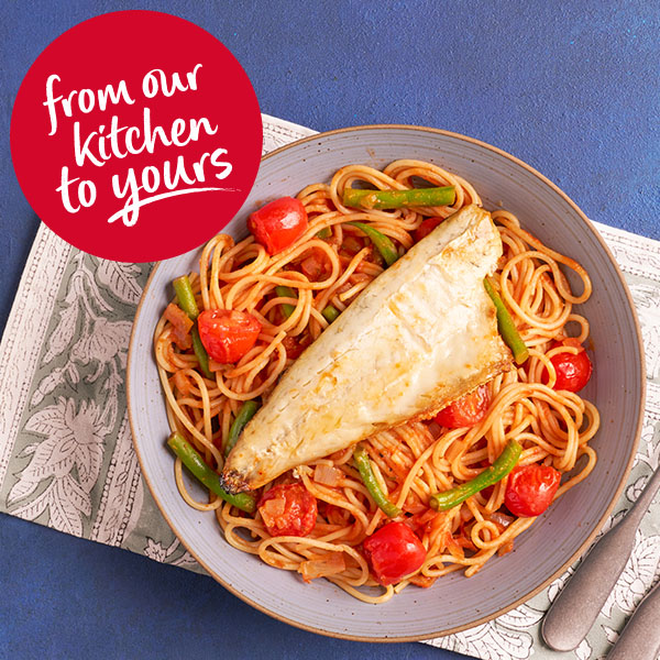 Slimming World Kitchen, week 40: speedy seabass with spaghetti arrabbiata - header