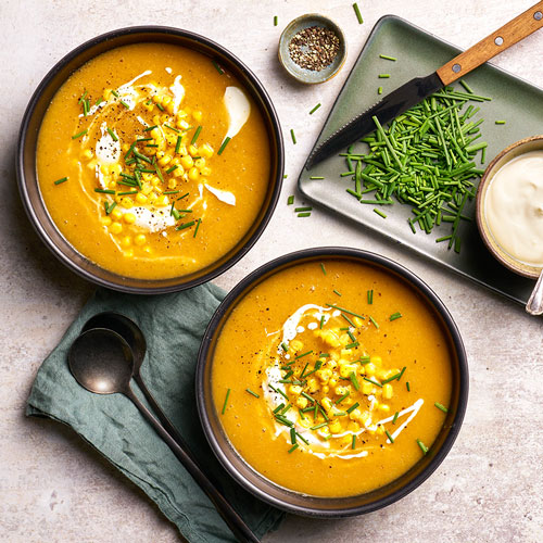 sweet potato and corn chowder