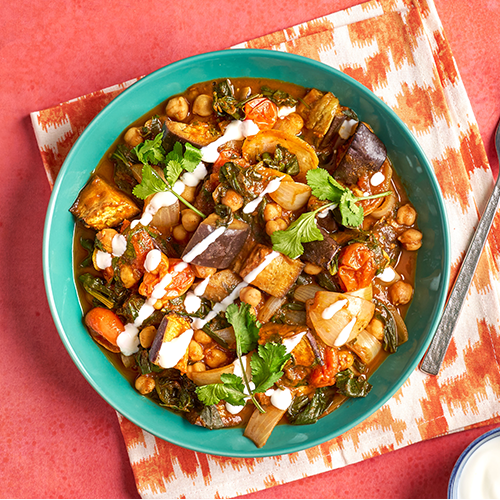 Slimming World Kitchen Curry sauce - Aubergine and chickpea curry