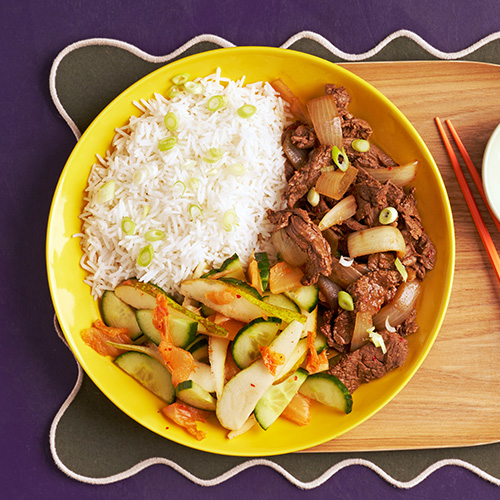 Slimming World Kitchen, week 42: Korean steak with kimchi cucumber and rice
